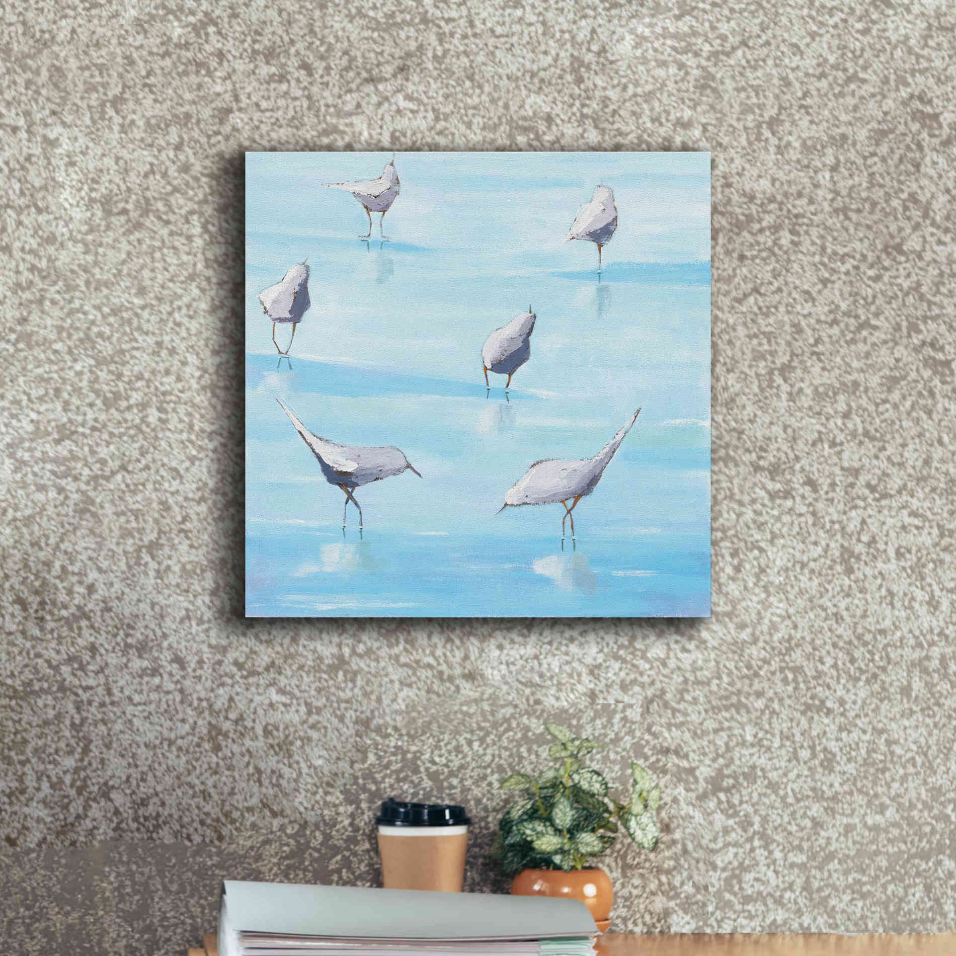 'By the Waters Edge' by Phyllis Adams, Canvas Wall Art,18 x 18