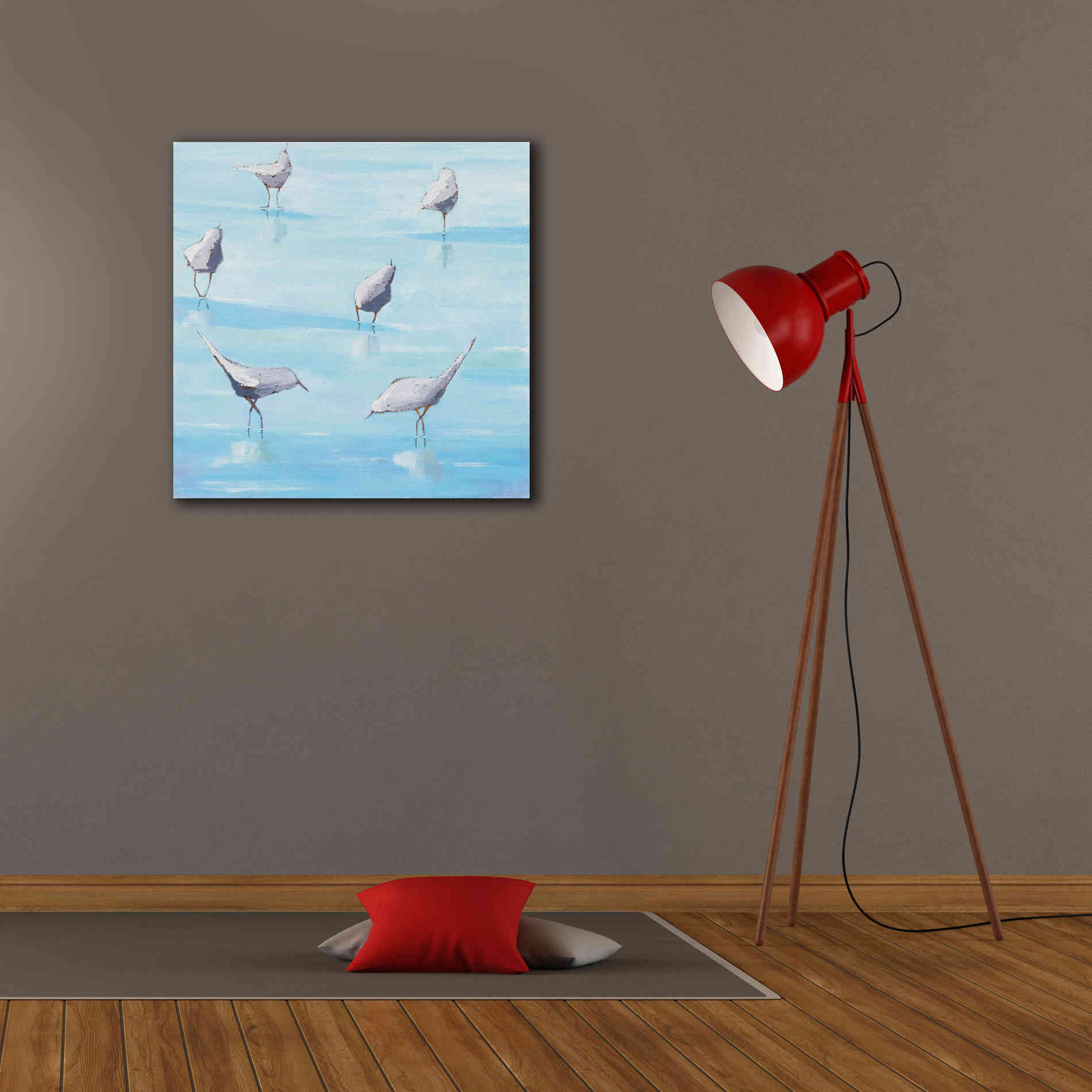 'By the Waters Edge' by Phyllis Adams, Canvas Wall Art,26 x 26