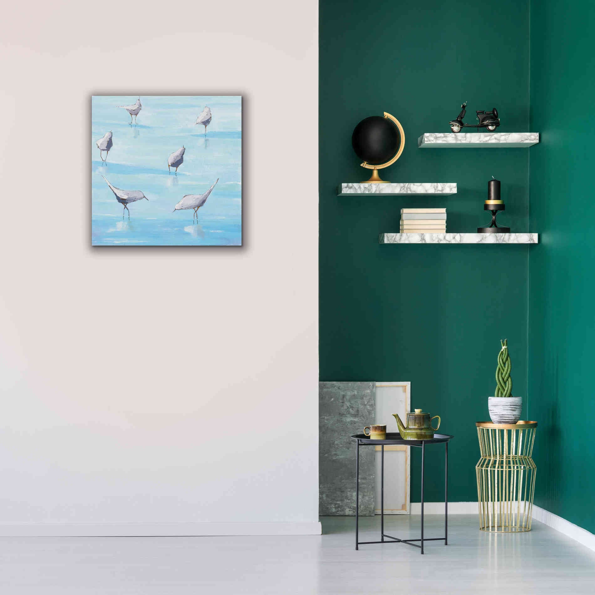 'By the Waters Edge' by Phyllis Adams, Canvas Wall Art,26 x 26