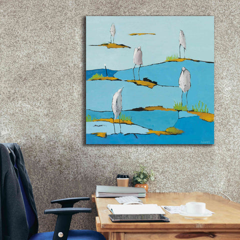 Image of 'Beach Bums' by Phyllis Adams, Canvas Wall Art,37 x 37