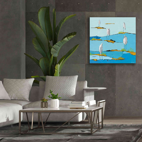 Image of 'Beach Bums' by Phyllis Adams, Canvas Wall Art,37 x 37