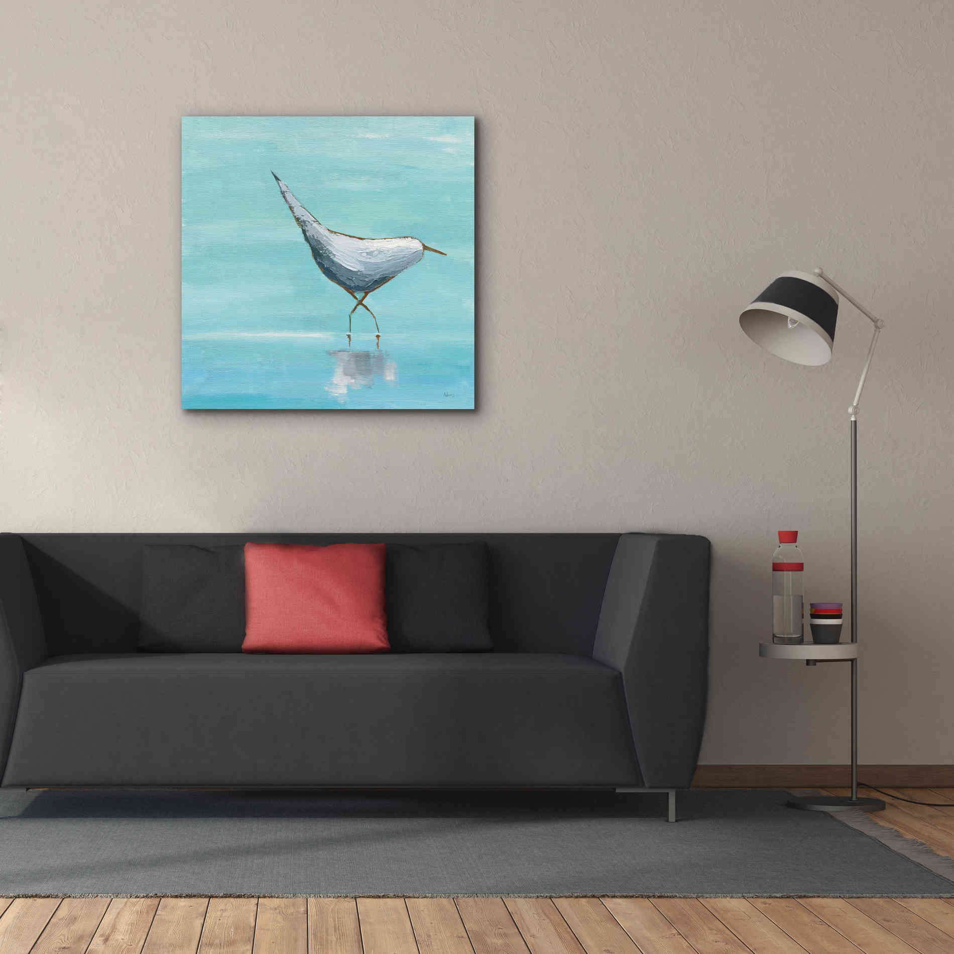 'Egret I' by Phyllis Adams, Canvas Wall Art,37 x 37