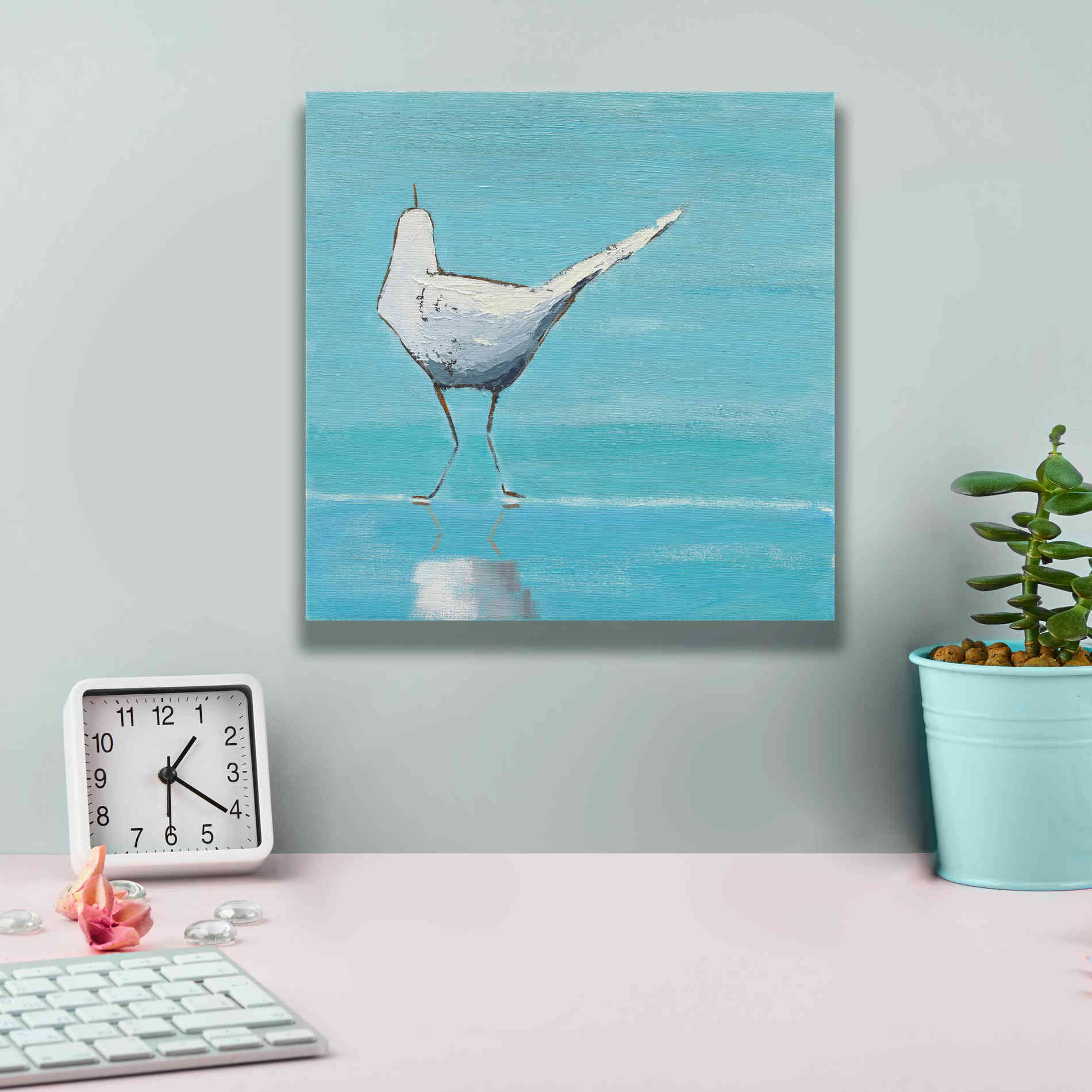 'Egret II' by Phyllis Adams, Canvas Wall Art,12 x 12