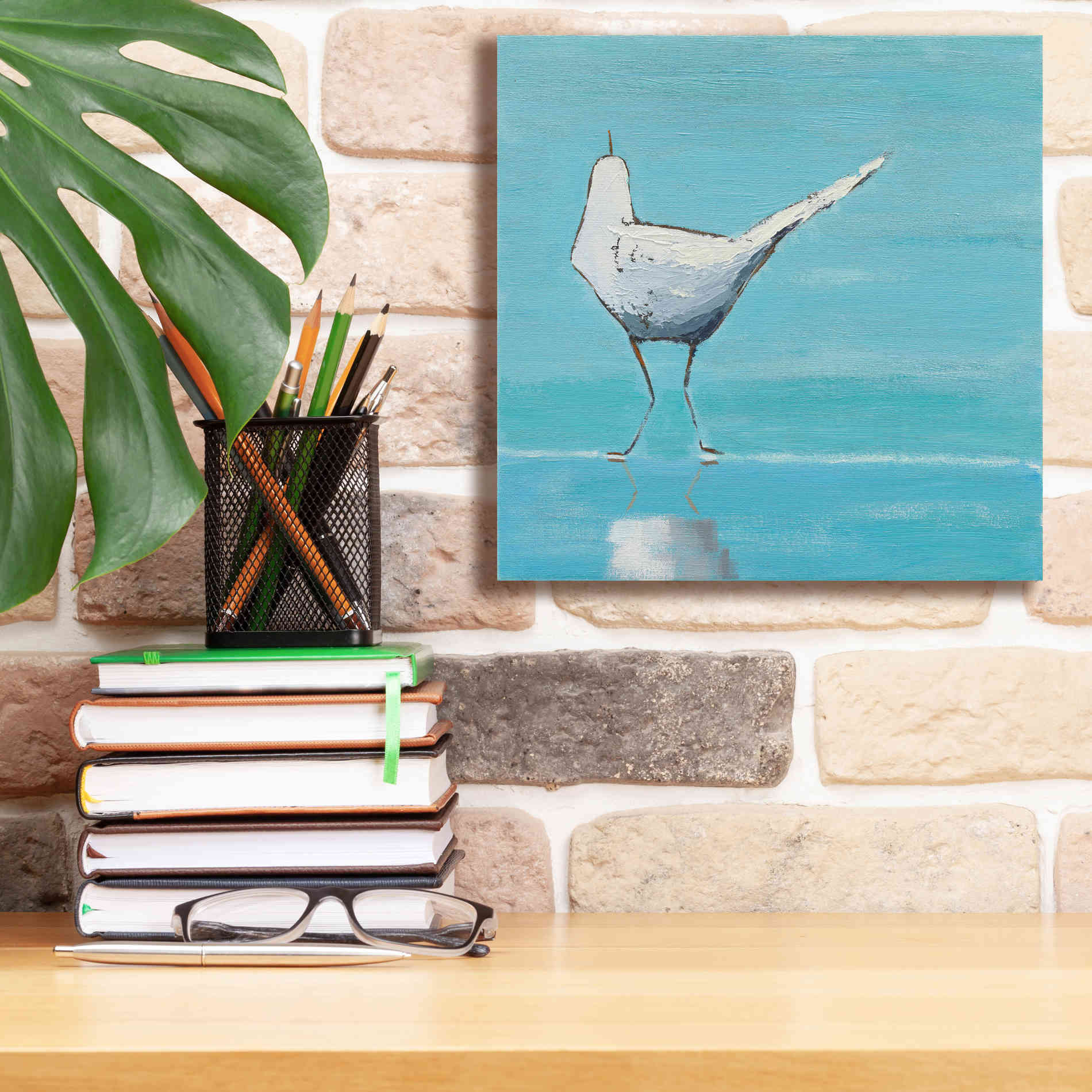 'Egret II' by Phyllis Adams, Canvas Wall Art,12 x 12