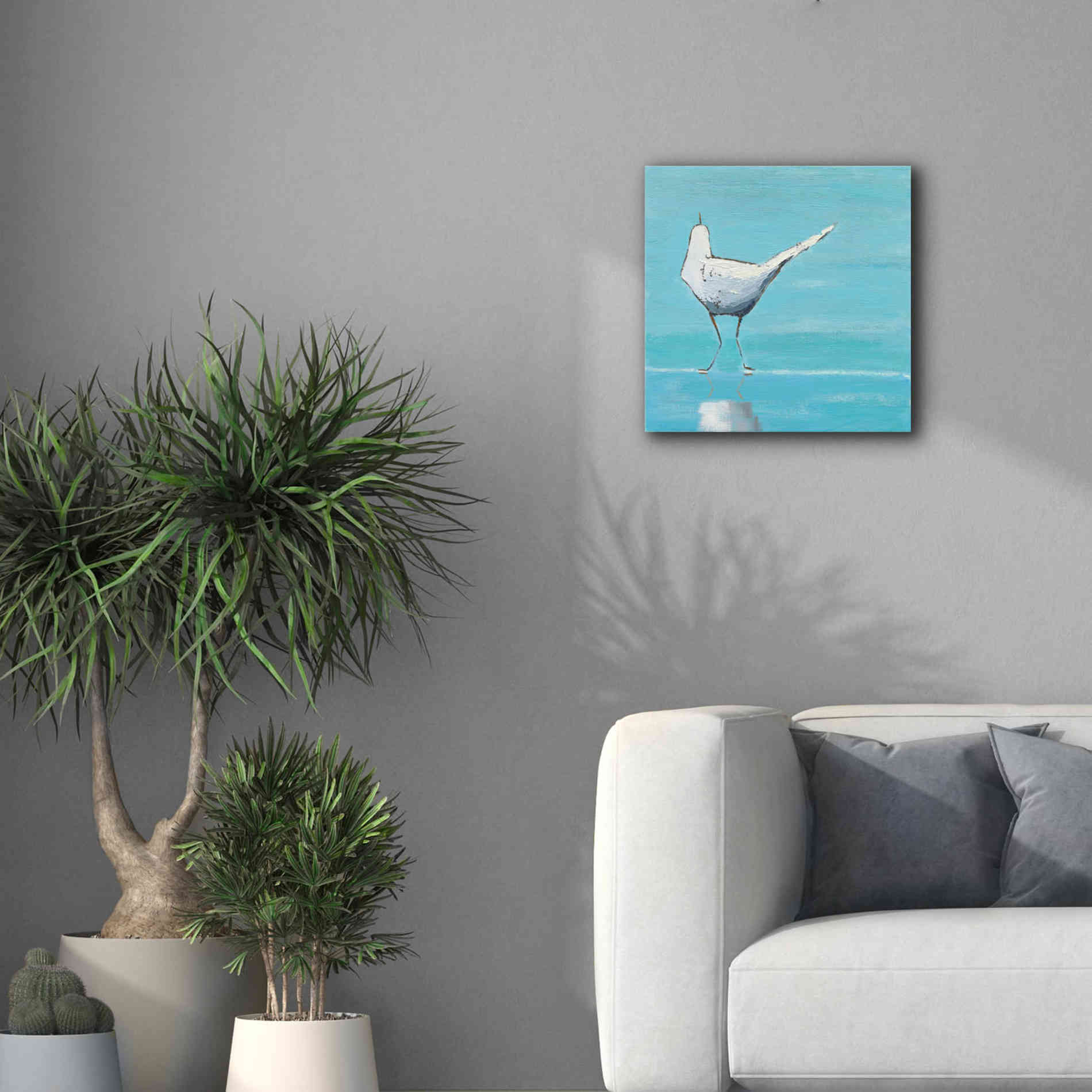 'Egret II' by Phyllis Adams, Canvas Wall Art,18 x 18