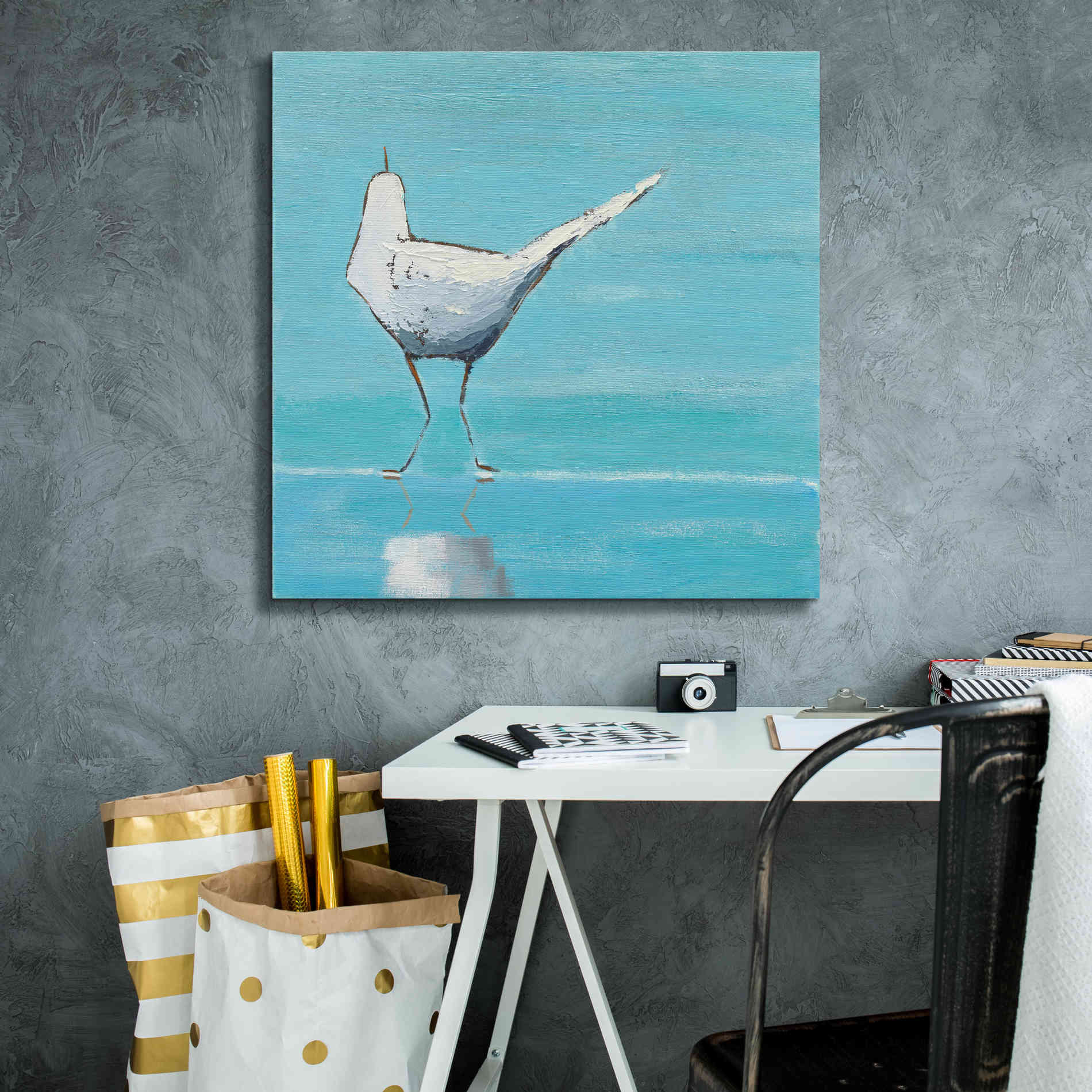 'Egret II' by Phyllis Adams, Canvas Wall Art,26 x 26