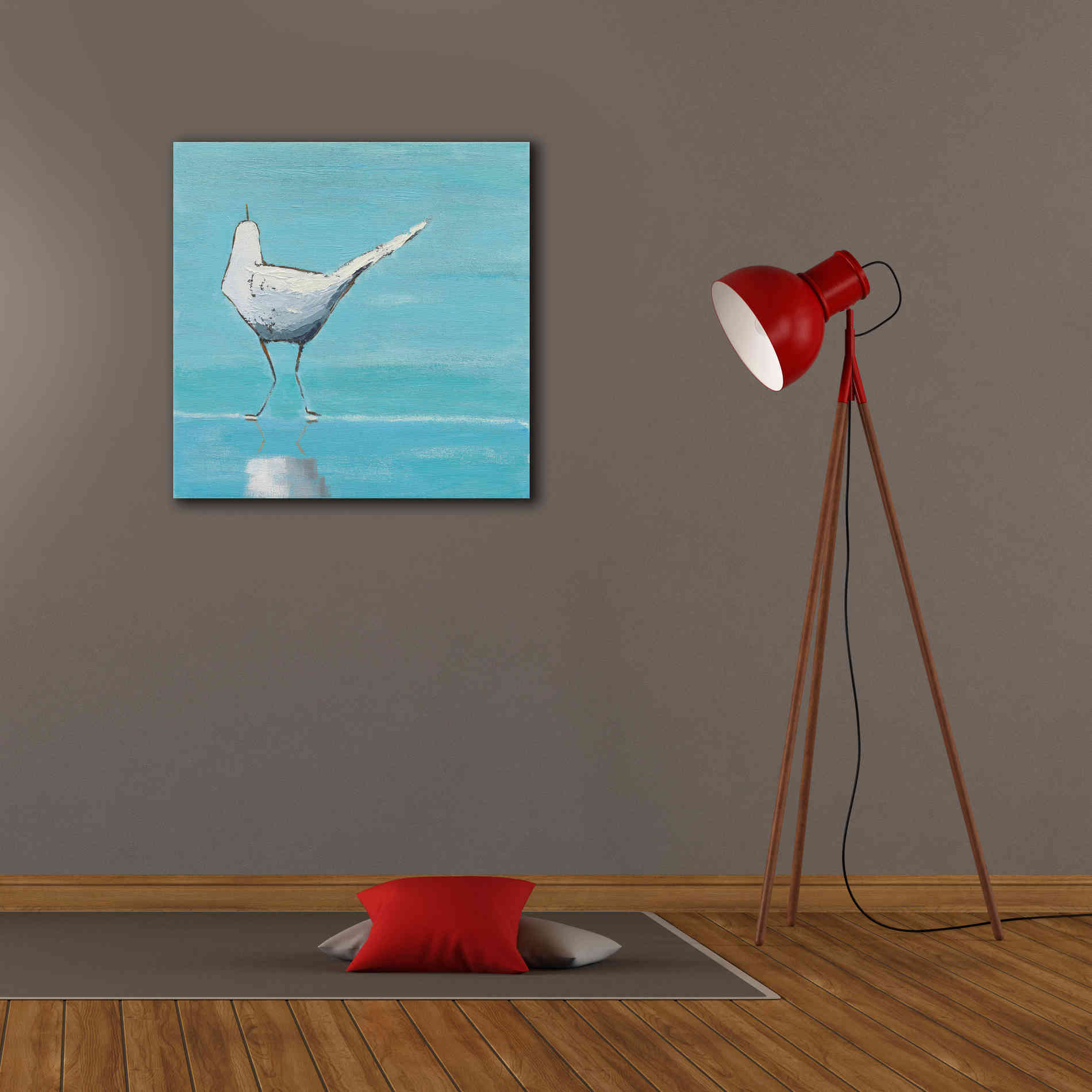 'Egret II' by Phyllis Adams, Canvas Wall Art,26 x 26