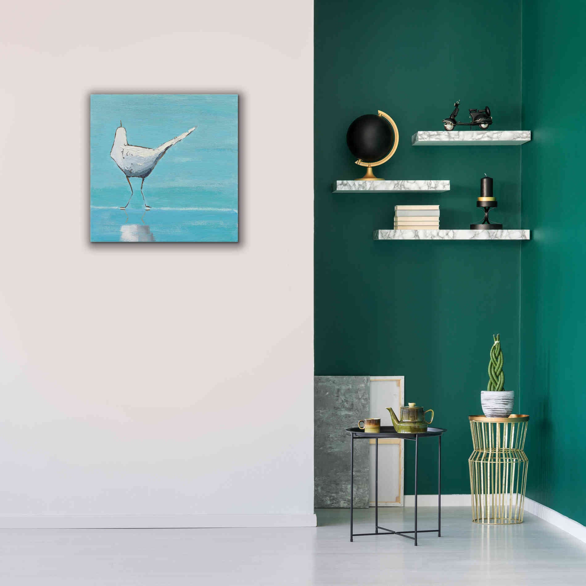 'Egret II' by Phyllis Adams, Canvas Wall Art,26 x 26