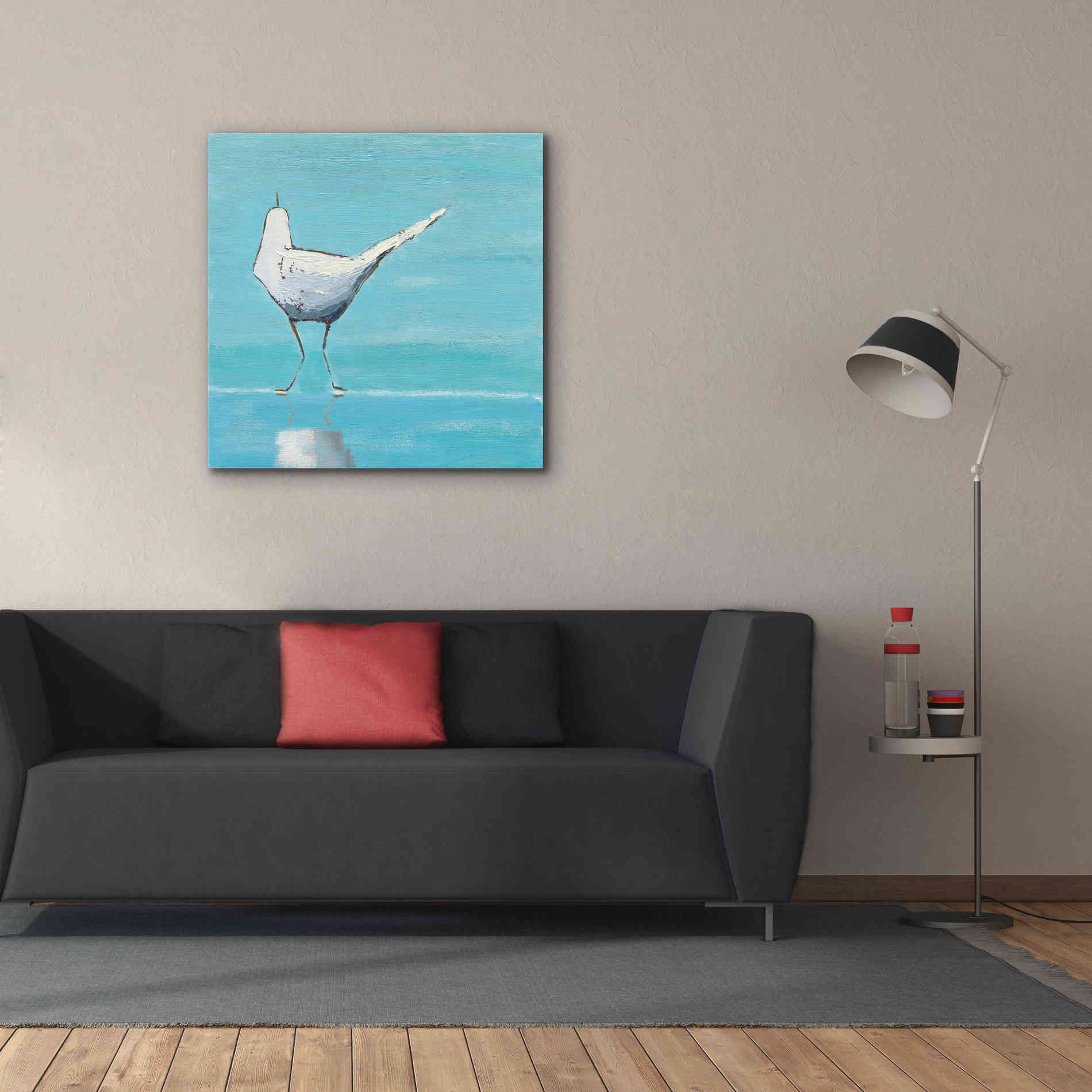 'Egret II' by Phyllis Adams, Canvas Wall Art,37 x 37