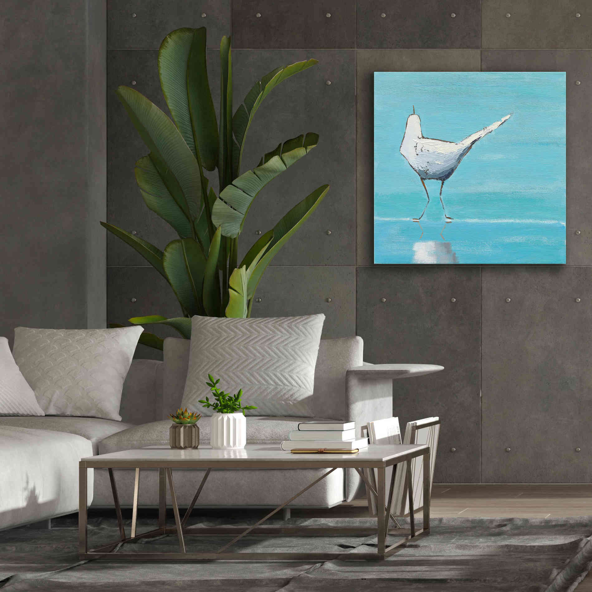 'Egret II' by Phyllis Adams, Canvas Wall Art,37 x 37