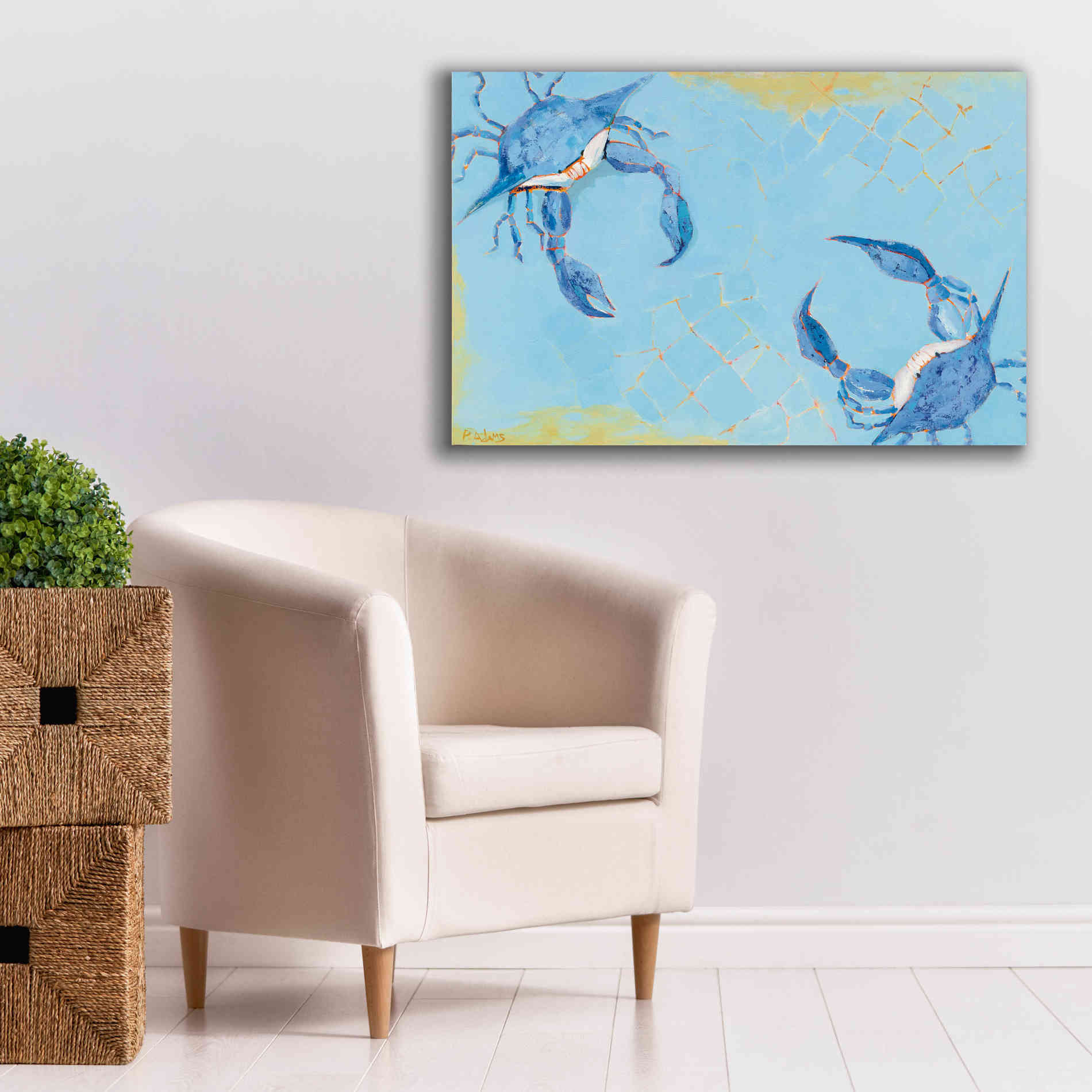'The Stand Off' by Phyllis Adams, Canvas Wall Art,40 x 26