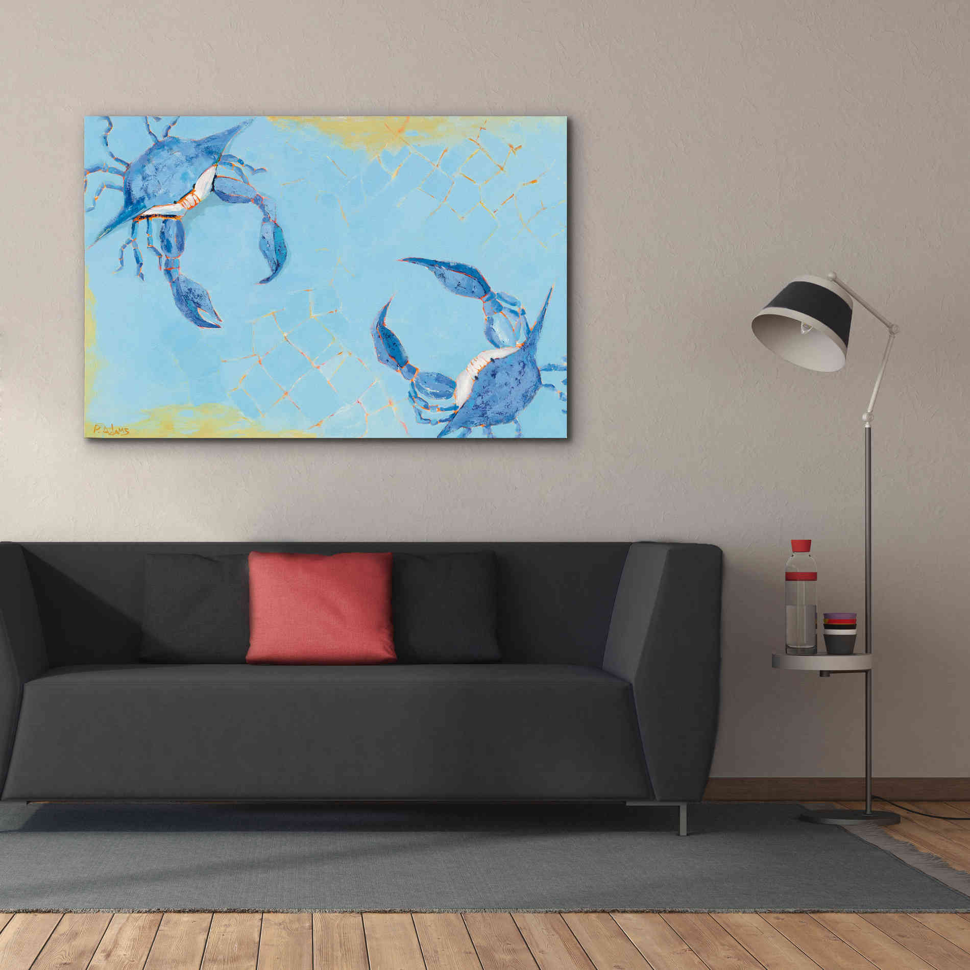 'The Stand Off' by Phyllis Adams, Canvas Wall Art,60 x 40