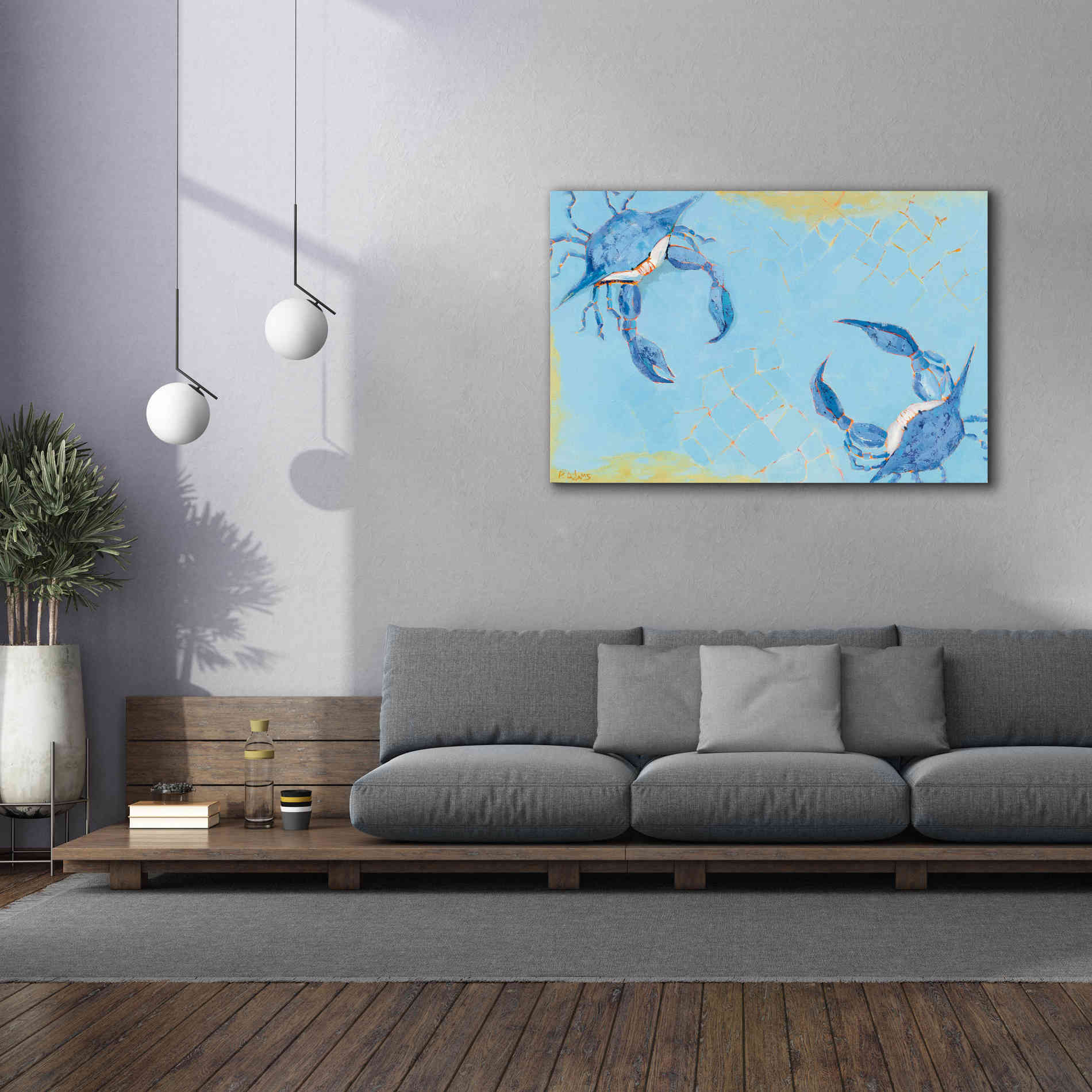 'The Stand Off' by Phyllis Adams, Canvas Wall Art,60 x 40