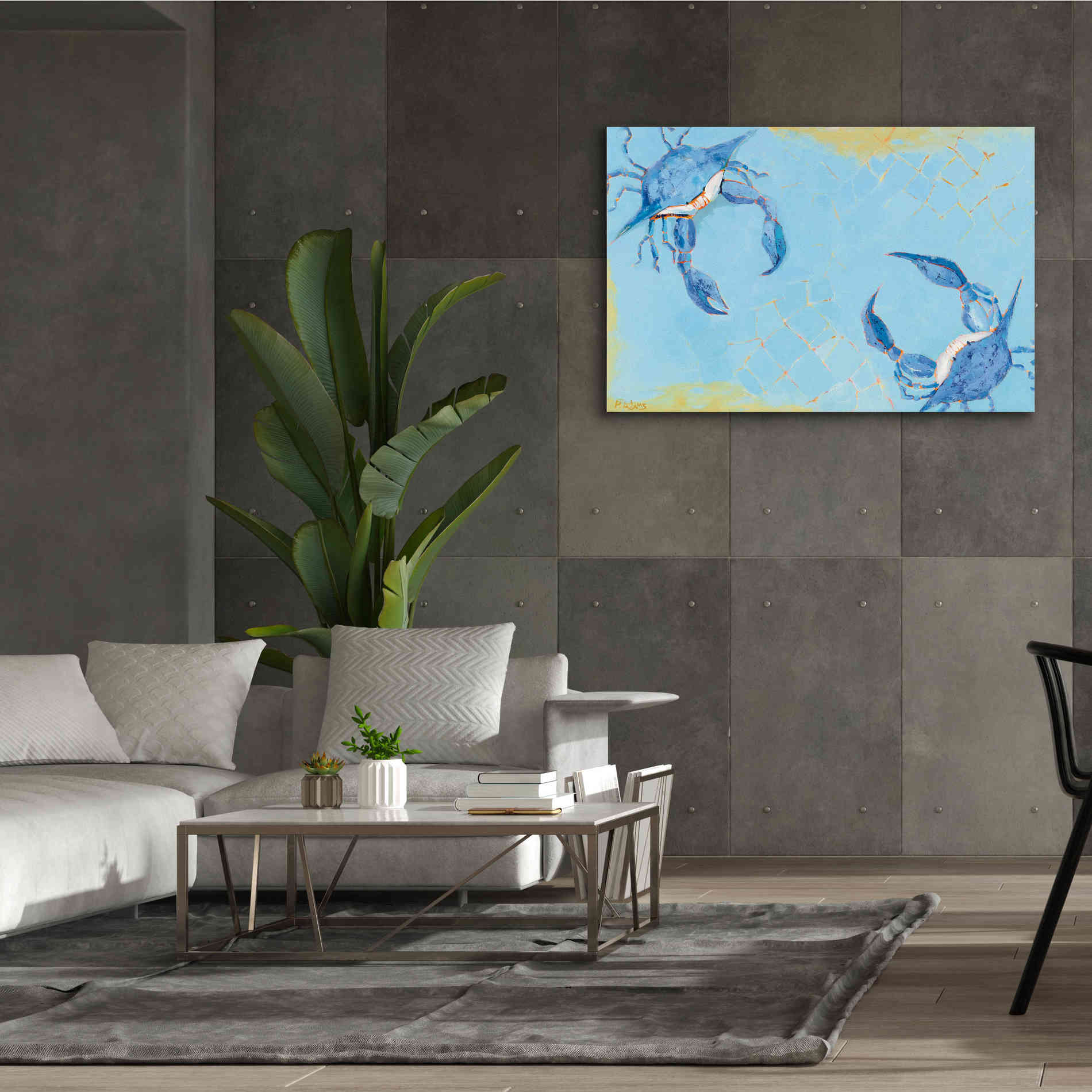 'The Stand Off' by Phyllis Adams, Canvas Wall Art,60 x 40