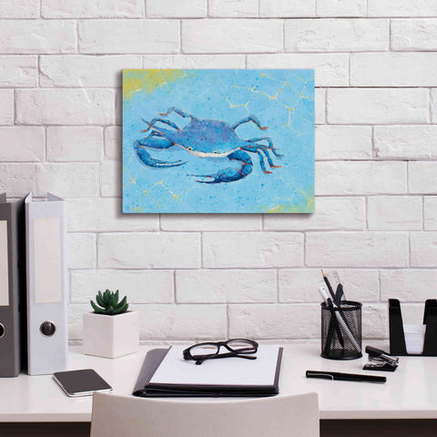 Image of 'Blue Crab V' by Phyllis Adams, Canvas Wall Art,16 x 12