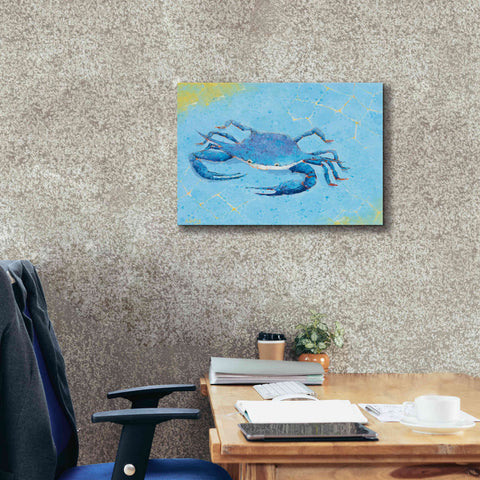 Image of 'Blue Crab V' by Phyllis Adams, Canvas Wall Art,24 x 20