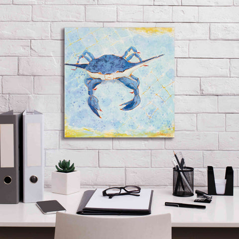 Image of 'Blue Crab VI' by Phyllis Adams, Canvas Wall Art,18 x 18