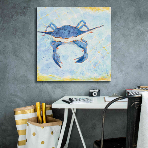 Image of 'Blue Crab VI' by Phyllis Adams, Canvas Wall Art,26 x 26