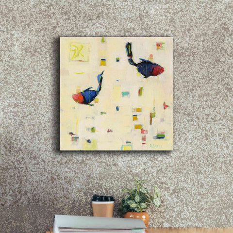 Image of 'One Fish Two Fish' by Phyllis Adams, Canvas Wall Art,18 x 18