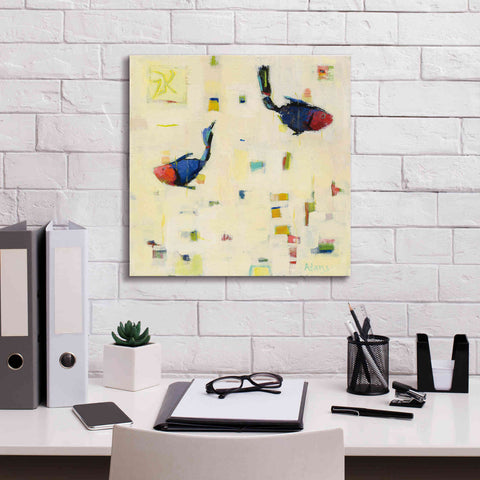Image of 'One Fish Two Fish' by Phyllis Adams, Canvas Wall Art,18 x 18