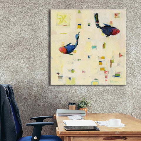 Image of 'One Fish Two Fish' by Phyllis Adams, Canvas Wall Art,37 x 37
