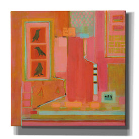 'Three Crows' by Phyllis Adams, Canvas Wall Art