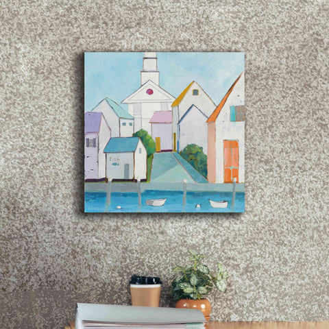 Image of 'Harbor Town III' by Phyllis Adams, Canvas Wall Art,18 x 18