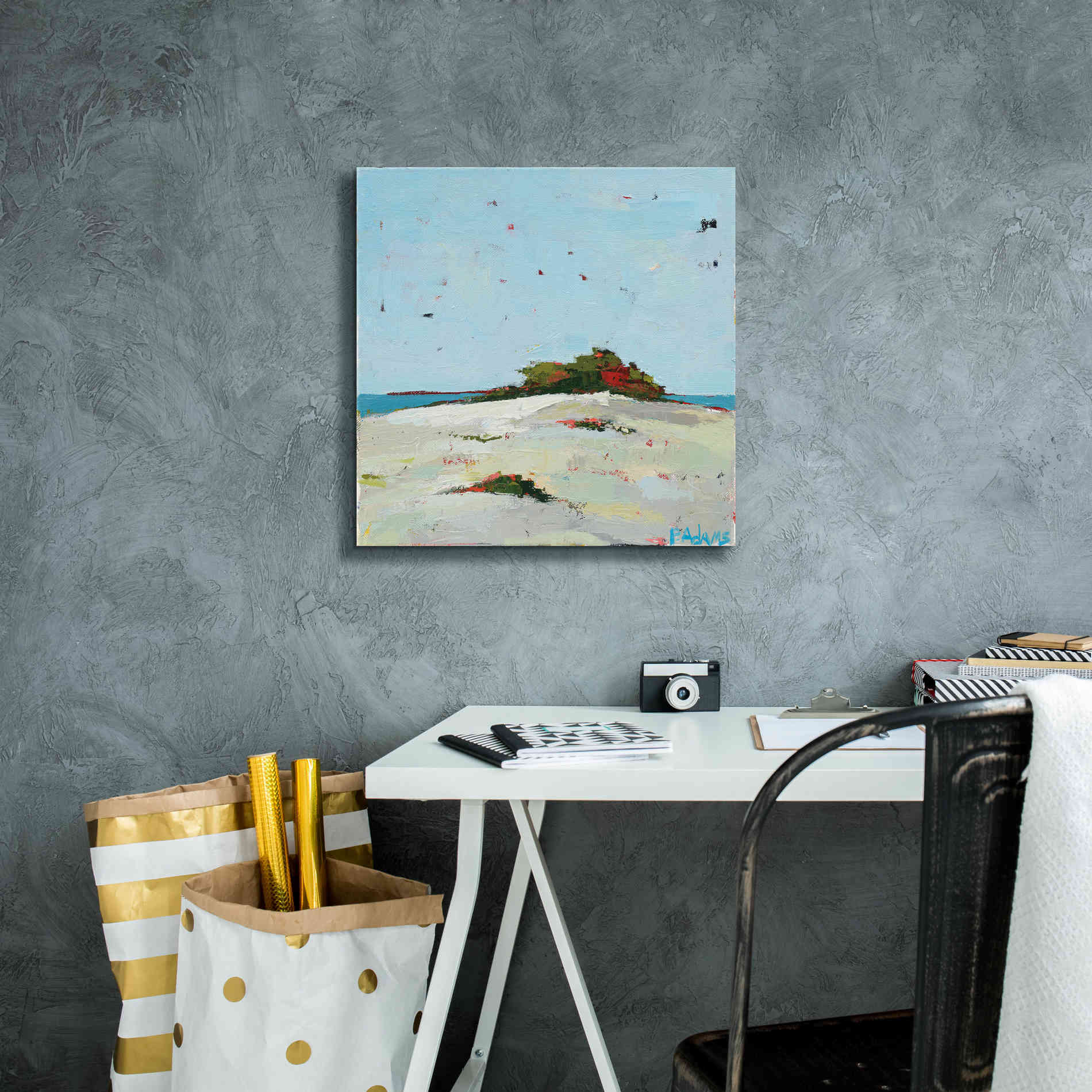 'Fall Dune' by Phyllis Adams, Canvas Wall Art,18 x 18