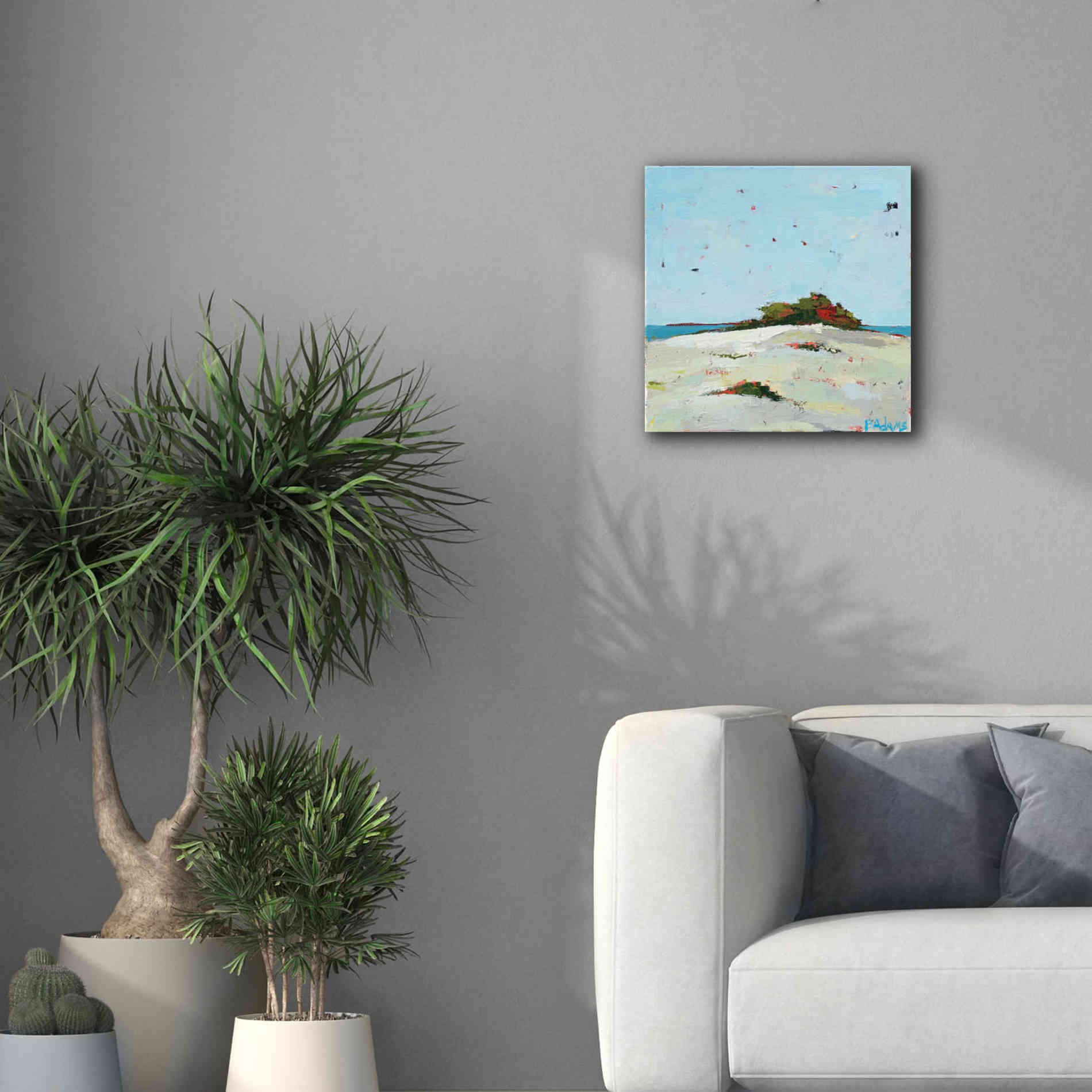 'Fall Dune' by Phyllis Adams, Canvas Wall Art,18 x 18