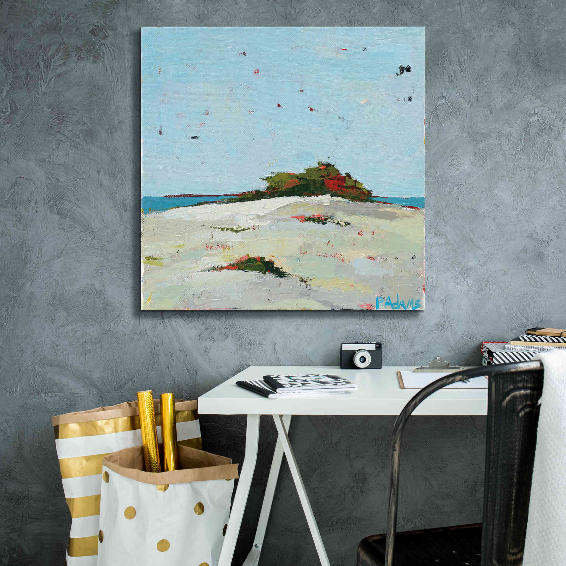 'Fall Dune' by Phyllis Adams, Canvas Wall Art,26 x 26
