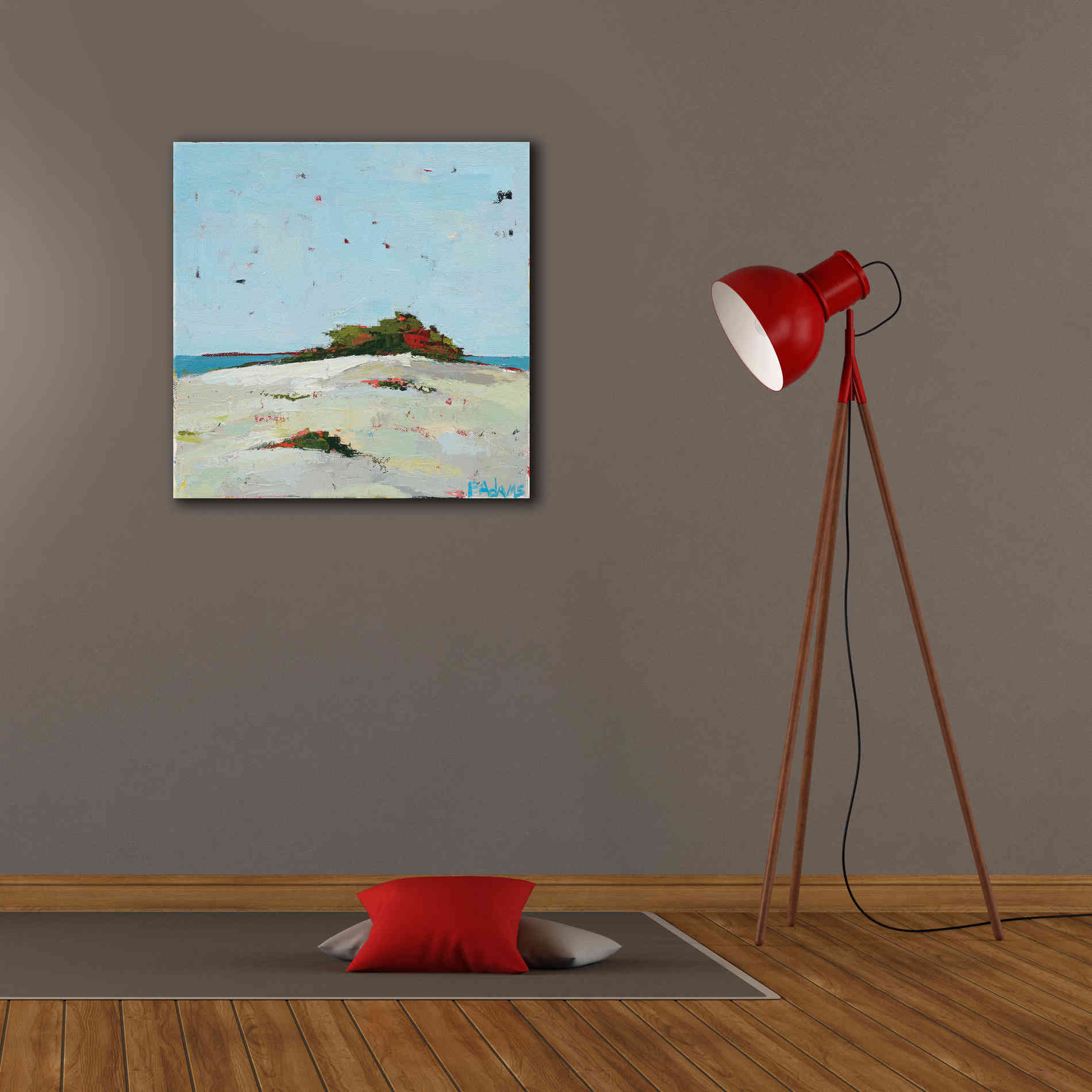 'Fall Dune' by Phyllis Adams, Canvas Wall Art,26 x 26