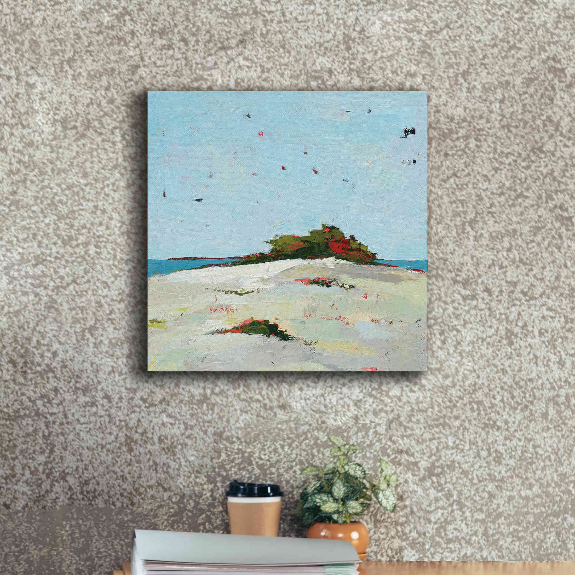 'Splash Pink' by Phyllis Adams, Canvas Wall Art,18 x 18