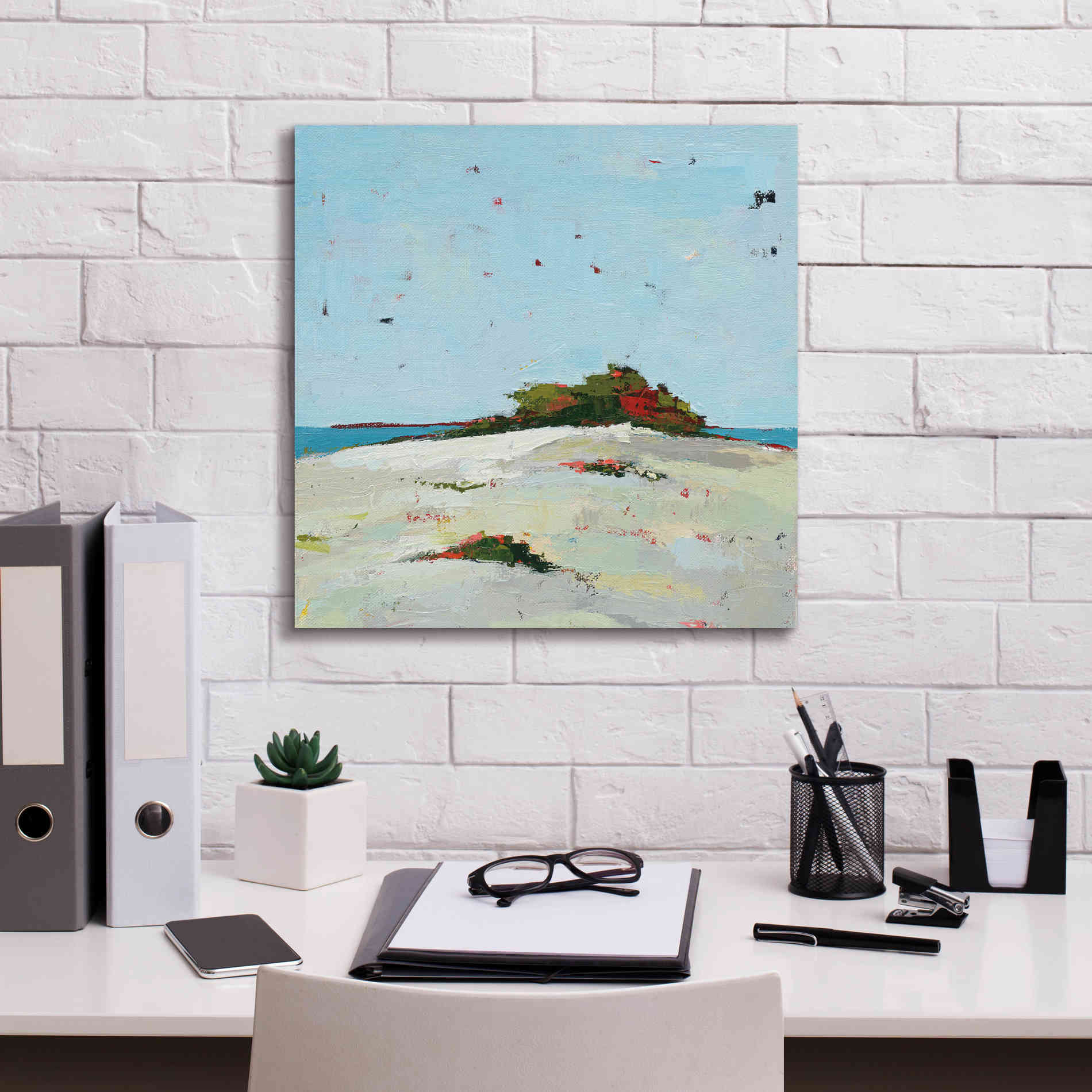 'Splash Pink' by Phyllis Adams, Canvas Wall Art,18 x 18