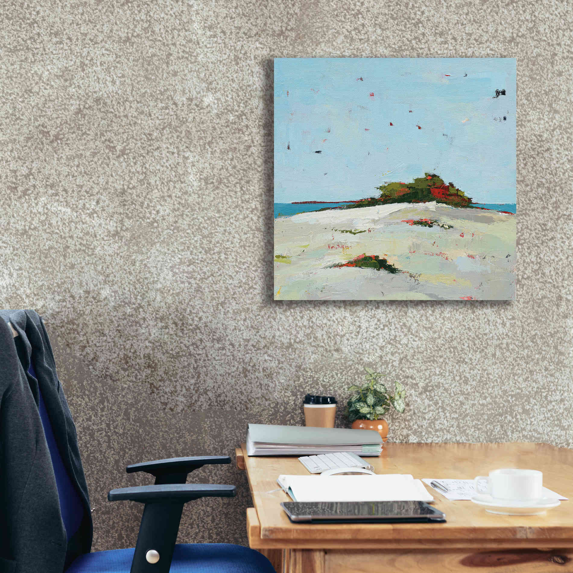 'Splash Pink' by Phyllis Adams, Canvas Wall Art,26 x 26