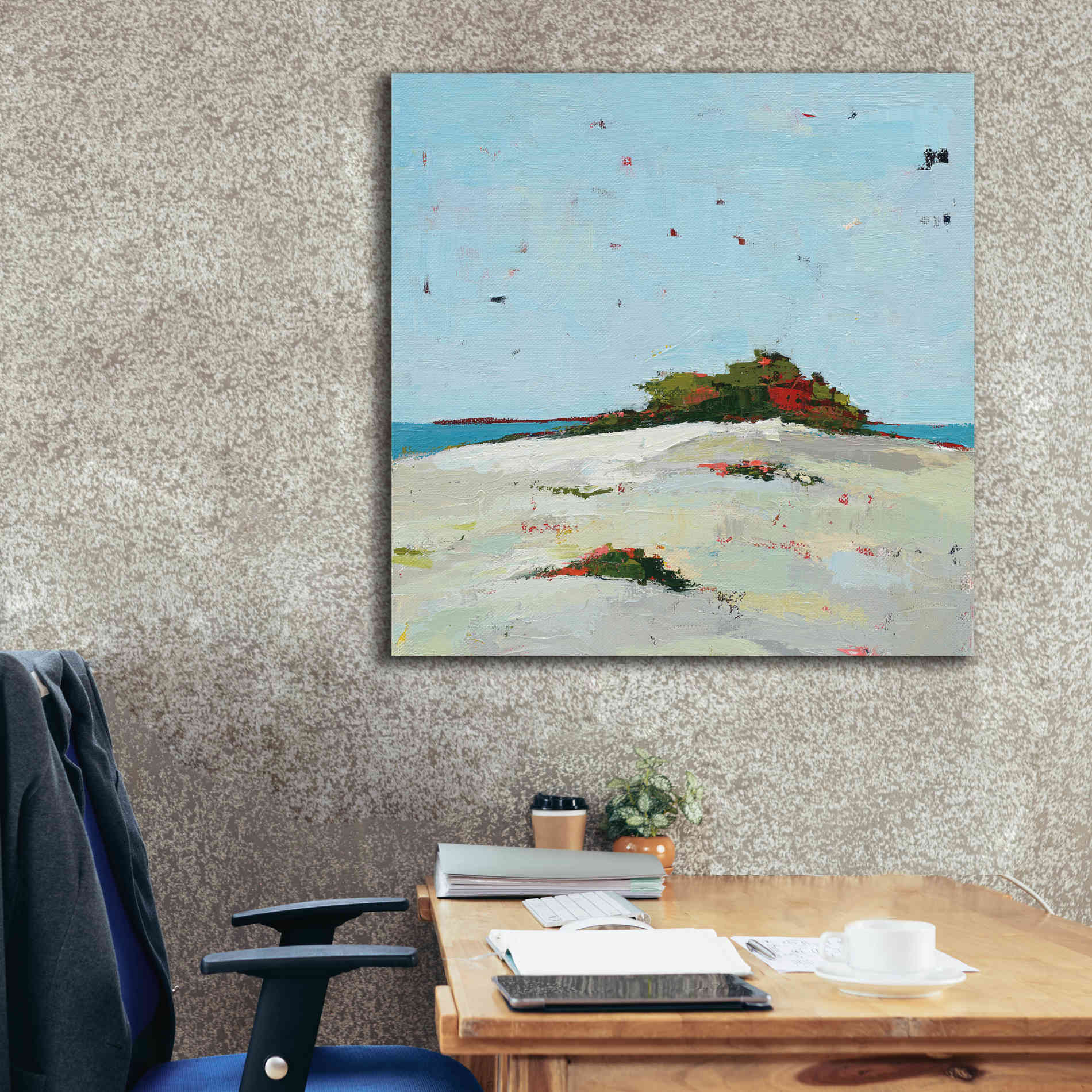 'Splash Pink' by Phyllis Adams, Canvas Wall Art,37 x 37