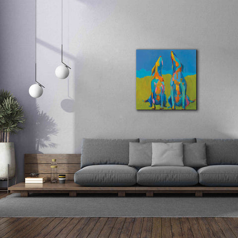 Image of 'Howling Hounds' by Phyllis Adams, Canvas Wall Art,37 x 37