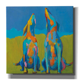 'Howling Hounds' by Phyllis Adams, Canvas Wall Art