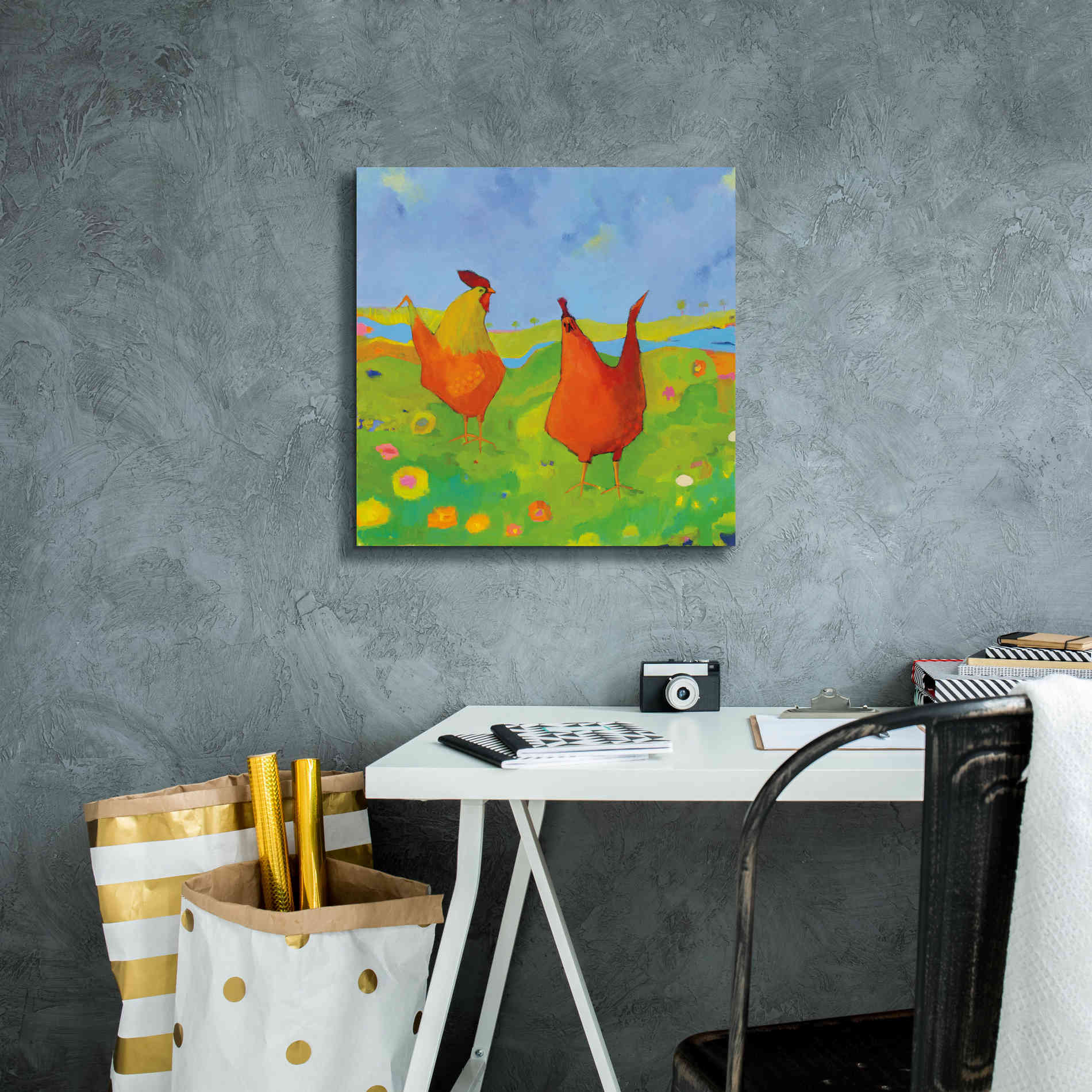 'Spring has Sprung' by Phyllis Adams, Canvas Wall Art,18 x 18