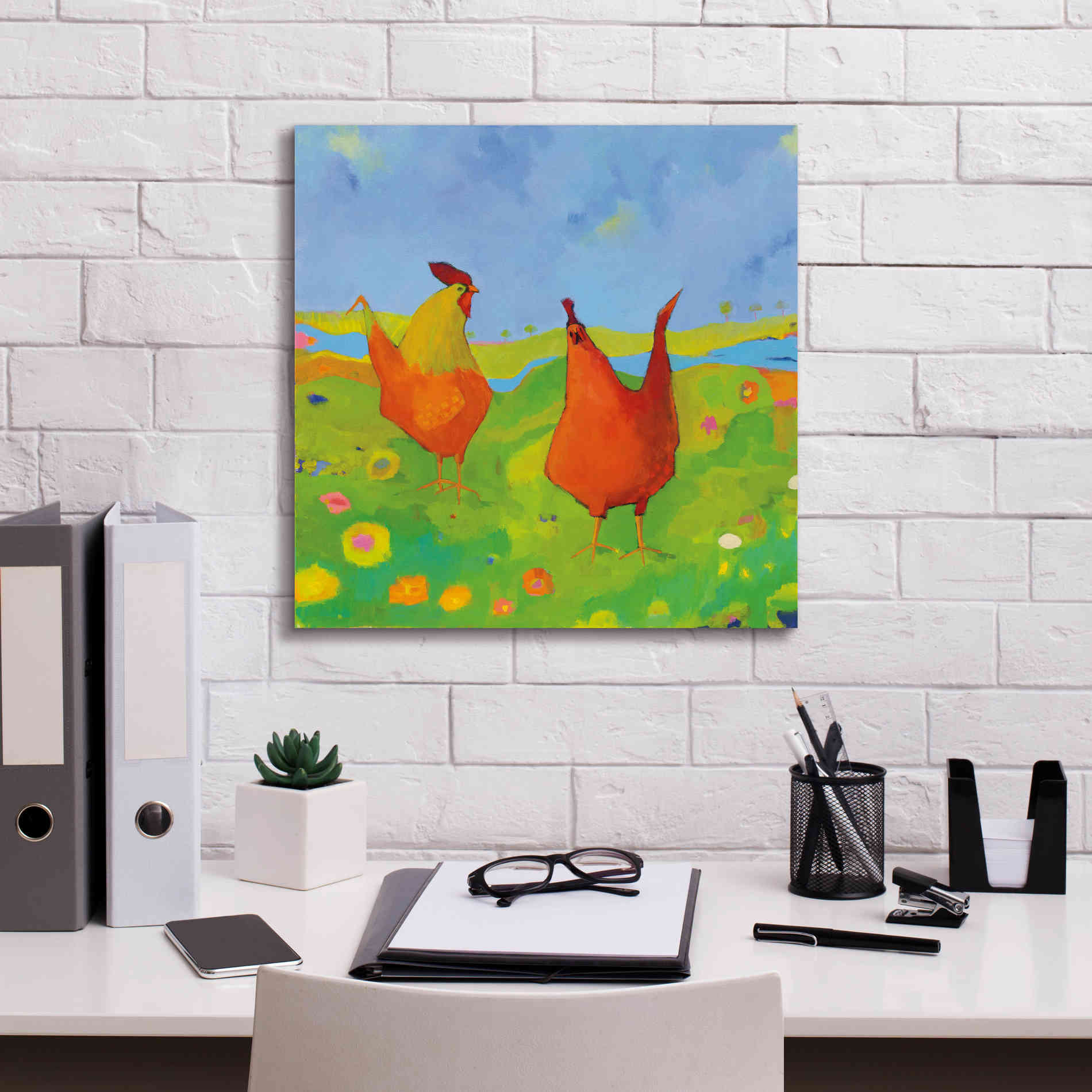 'Spring has Sprung' by Phyllis Adams, Canvas Wall Art,18 x 18