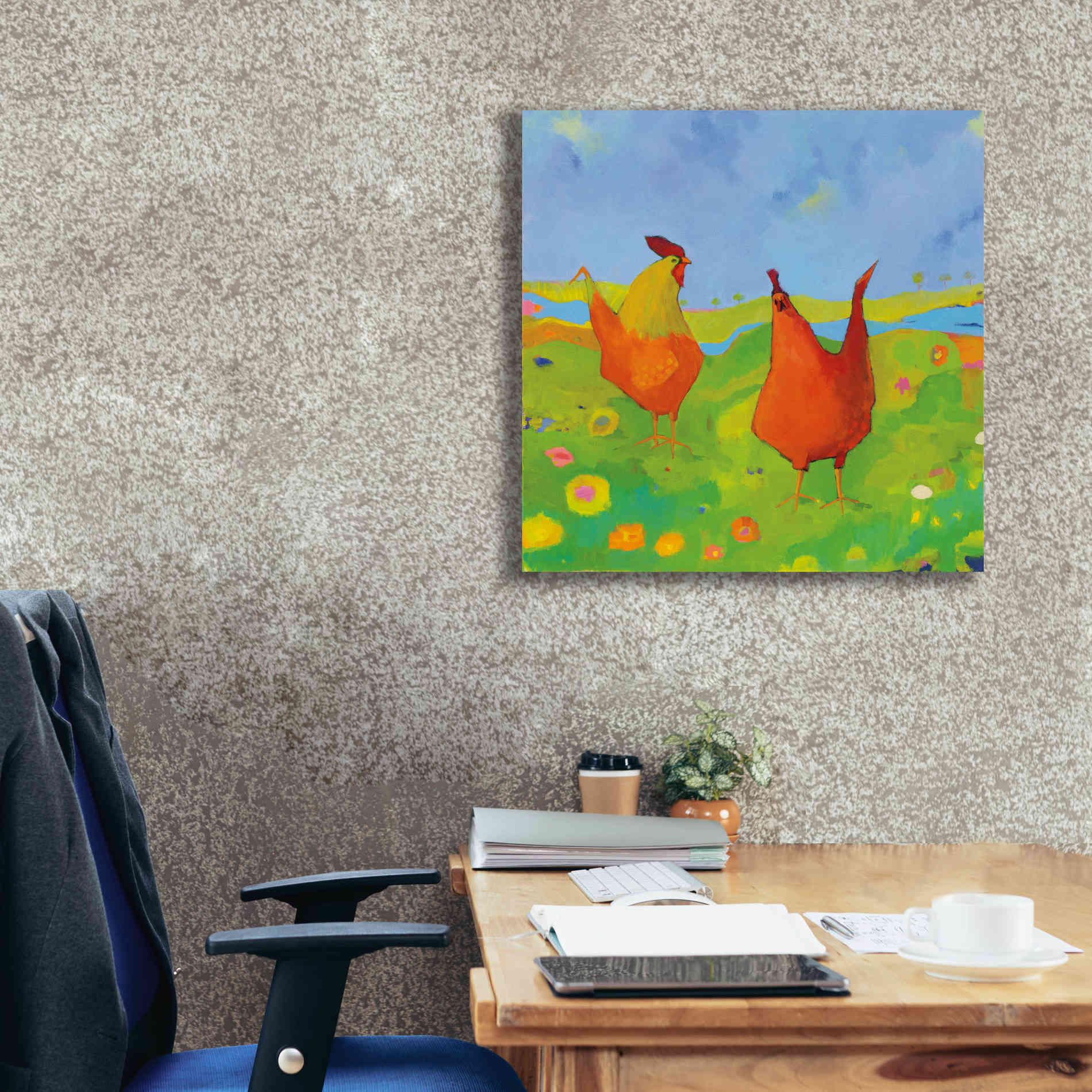'Spring has Sprung' by Phyllis Adams, Canvas Wall Art,26 x 26