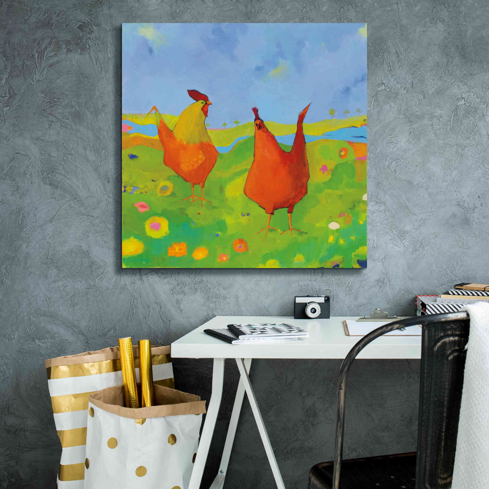 'Spring has Sprung' by Phyllis Adams, Canvas Wall Art,26 x 26