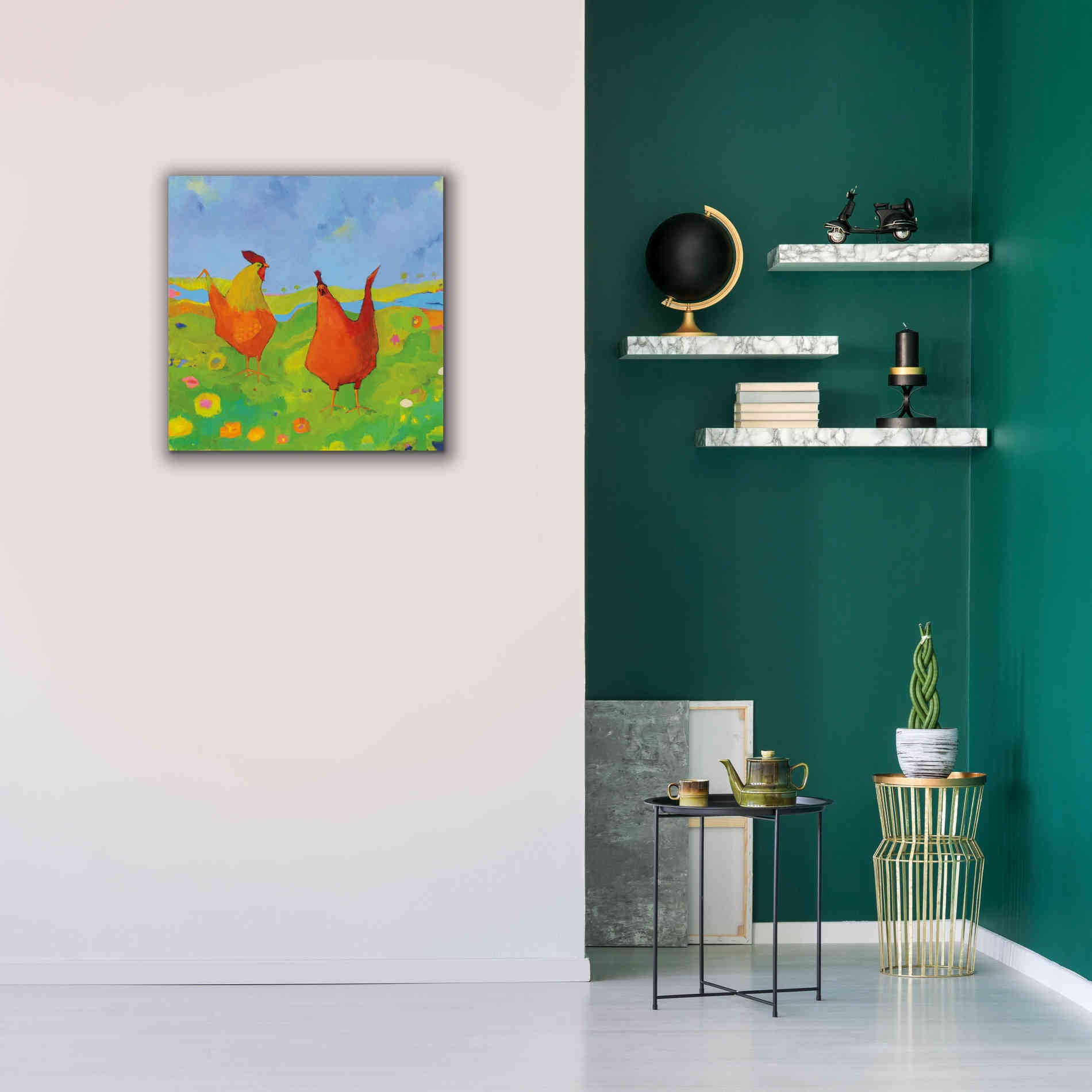 'Spring has Sprung' by Phyllis Adams, Canvas Wall Art,26 x 26