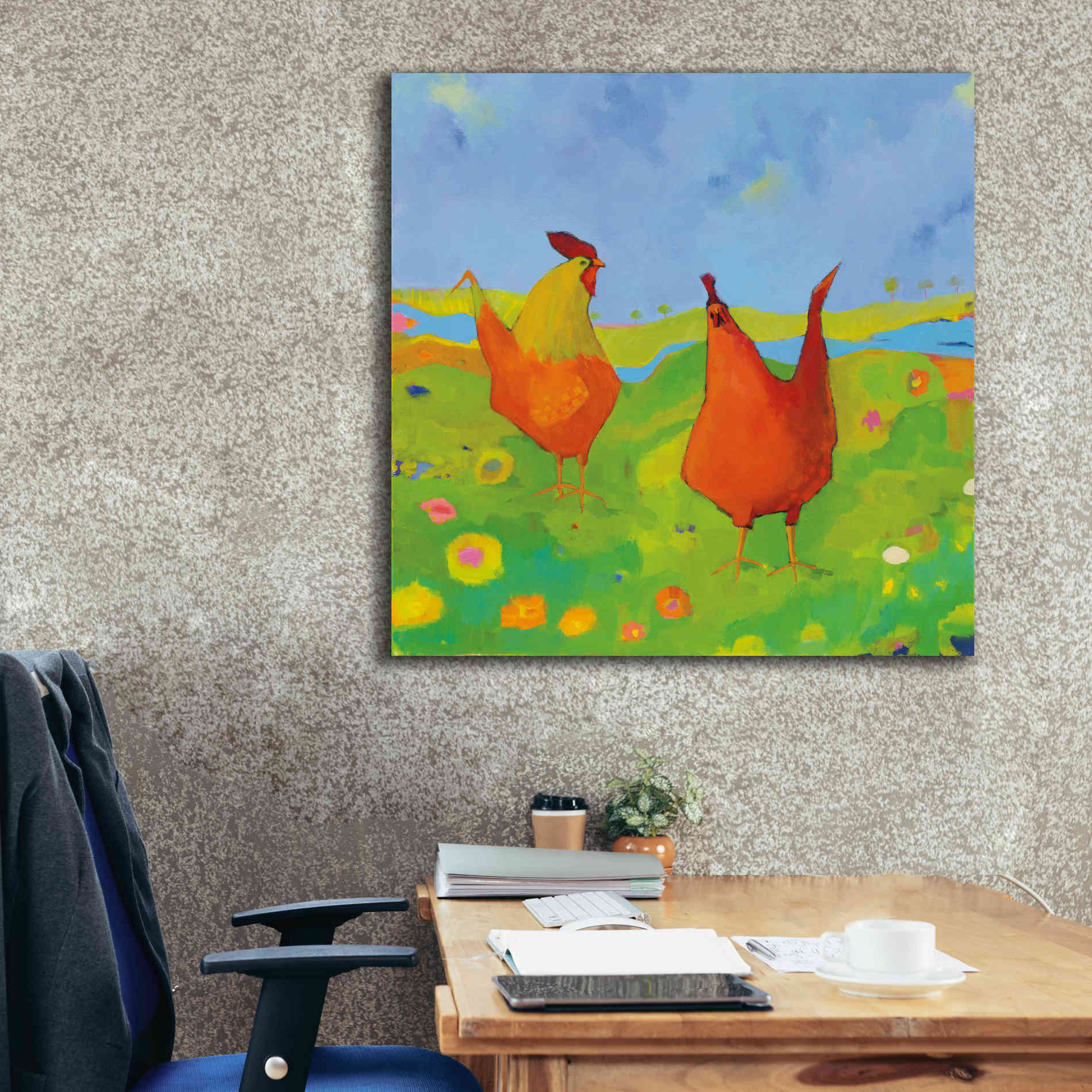 'Spring has Sprung' by Phyllis Adams, Canvas Wall Art,37 x 37