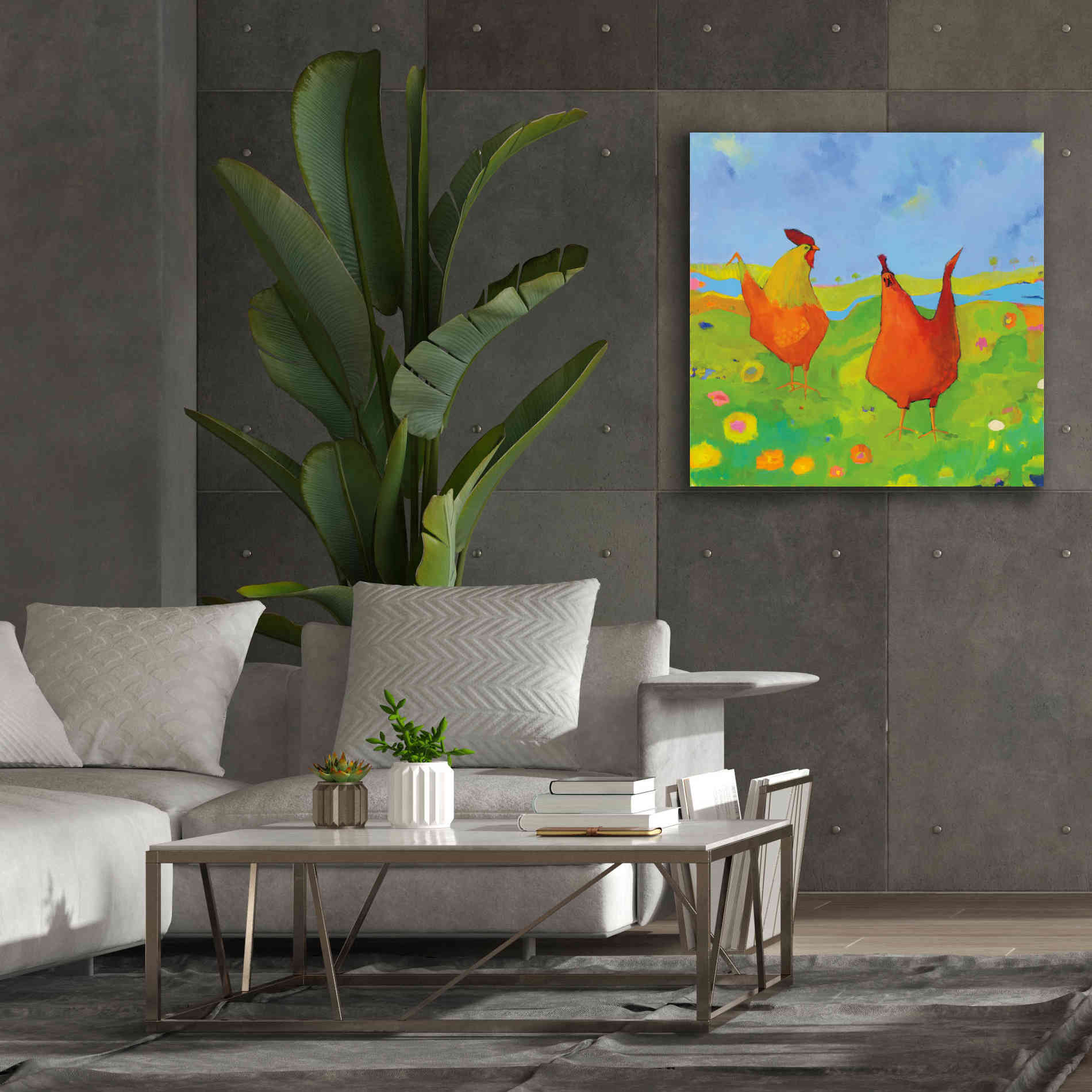 'Spring has Sprung' by Phyllis Adams, Canvas Wall Art,37 x 37