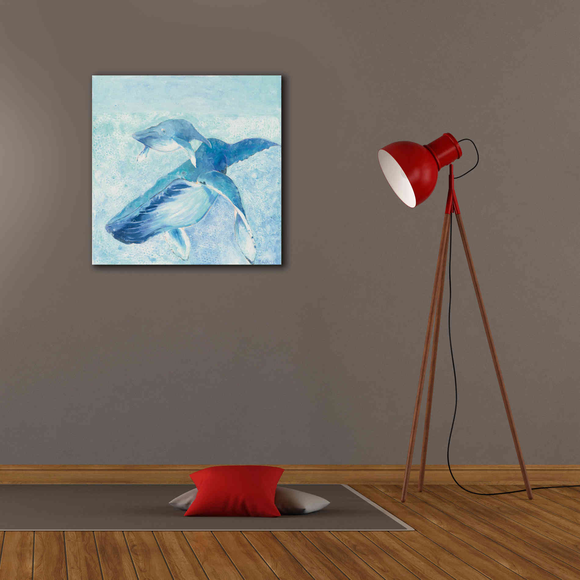 'Blue Mama' by Phyllis Adams, Canvas Wall Art,26 x 26