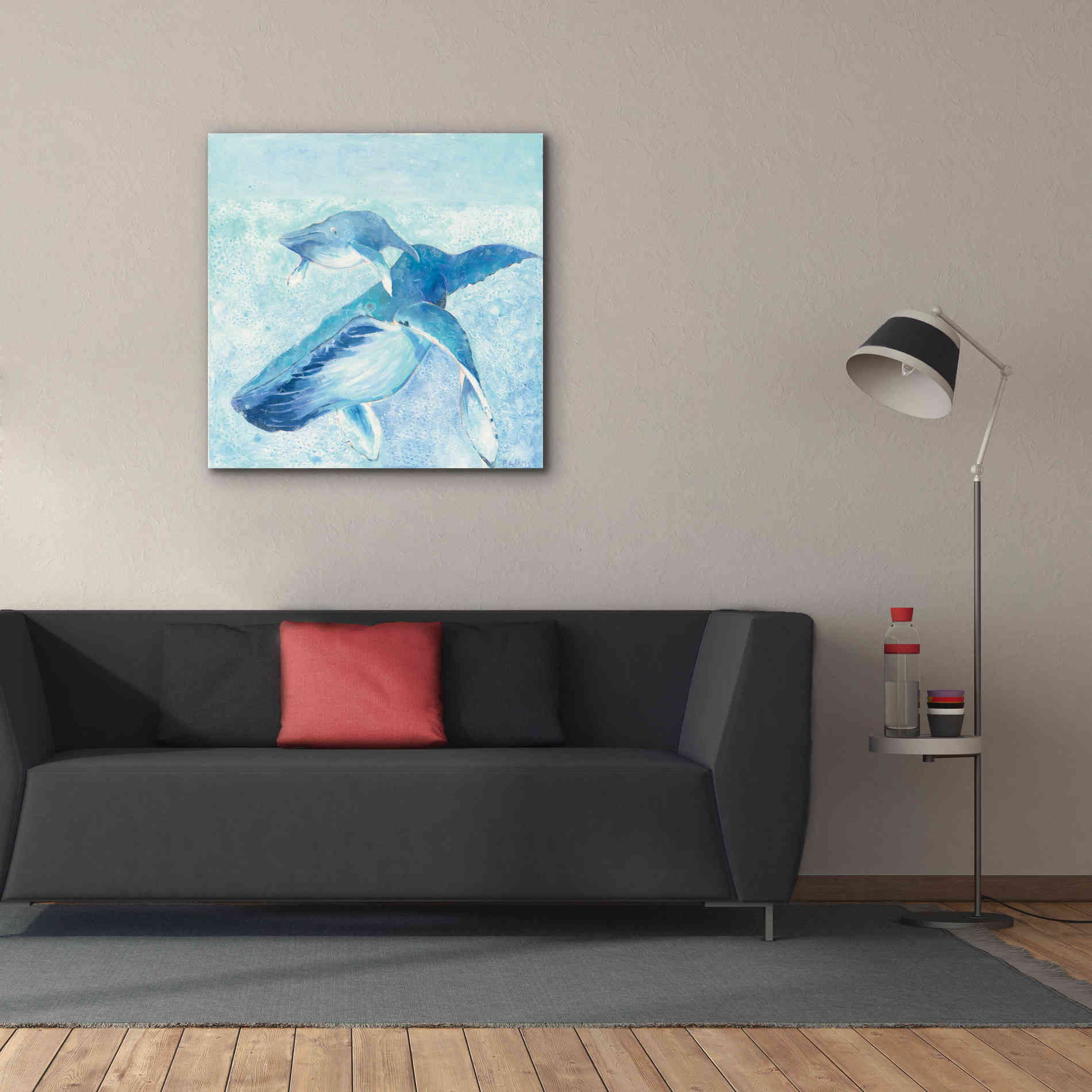 'Blue Mama' by Phyllis Adams, Canvas Wall Art,37 x 37