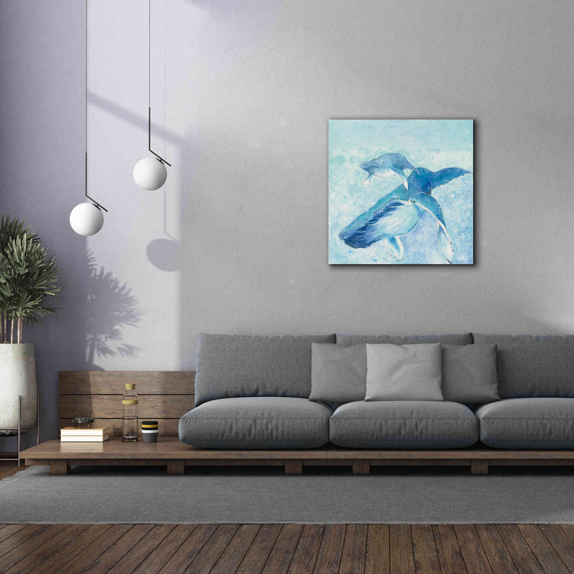 'Blue Mama' by Phyllis Adams, Canvas Wall Art,37 x 37