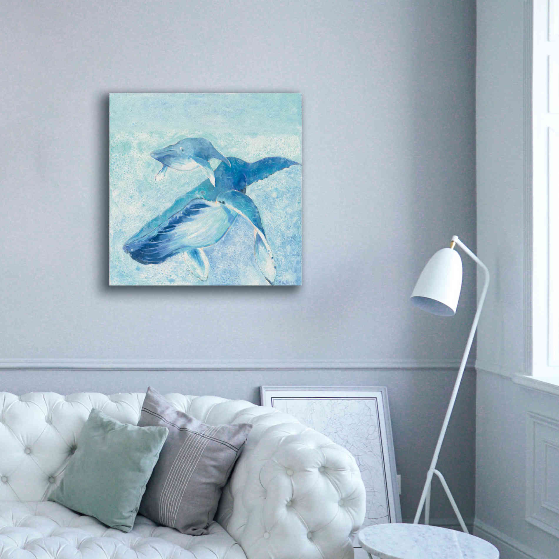 'Blue Mama' by Phyllis Adams, Canvas Wall Art,37 x 37