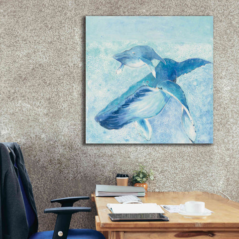 Image of 'Blue Mama' by Phyllis Adams, Canvas Wall Art,37 x 37