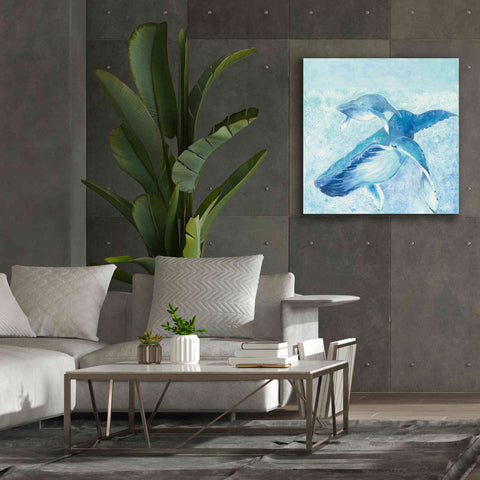 Image of 'Blue Mama' by Phyllis Adams, Canvas Wall Art,37 x 37